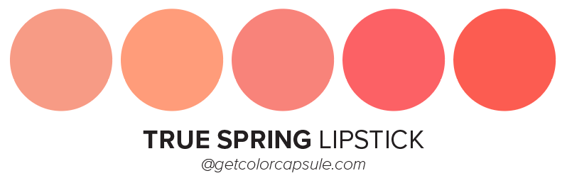 True Spring Lipstick Colors ideal shades tones makeup